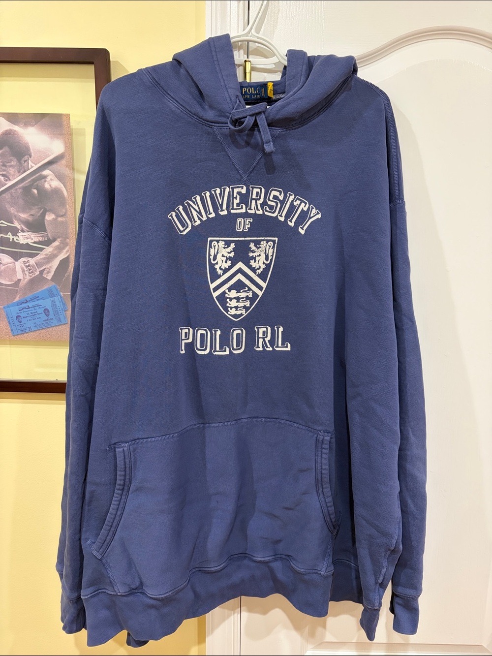 Polo by Ralph Lauren Blue 'University of Polo RL' Pullover Hoodie